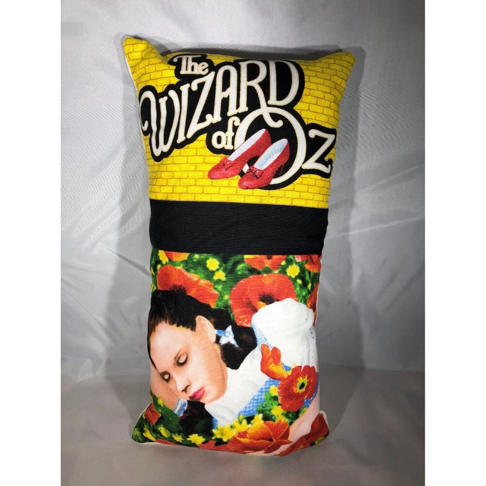 Wizard of Oz Fabric Pillow Dorothy Asleep in the Poppy Field Ruby Slippers Gift